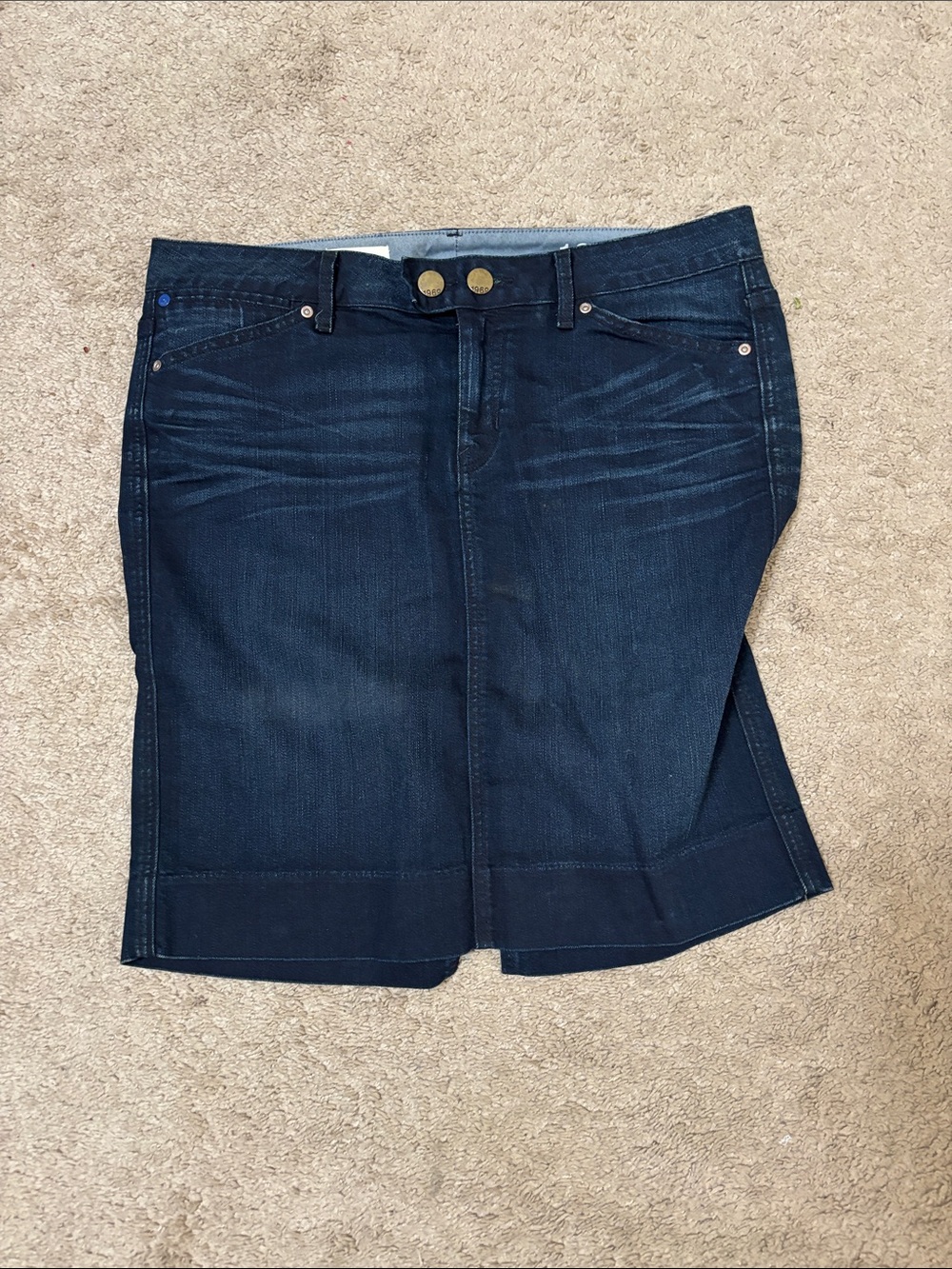 GAP Dark Blue Denim Pencil Skirt